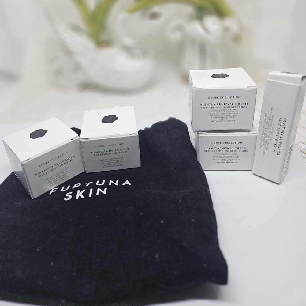 Furtuna Skin Creams X2 Replenishing Balm 4 ml NIB In BAG & 3 EMPTY CONTAINERS